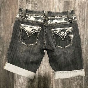 Miss Me Seattle Grey Camo / Rhinestone studded